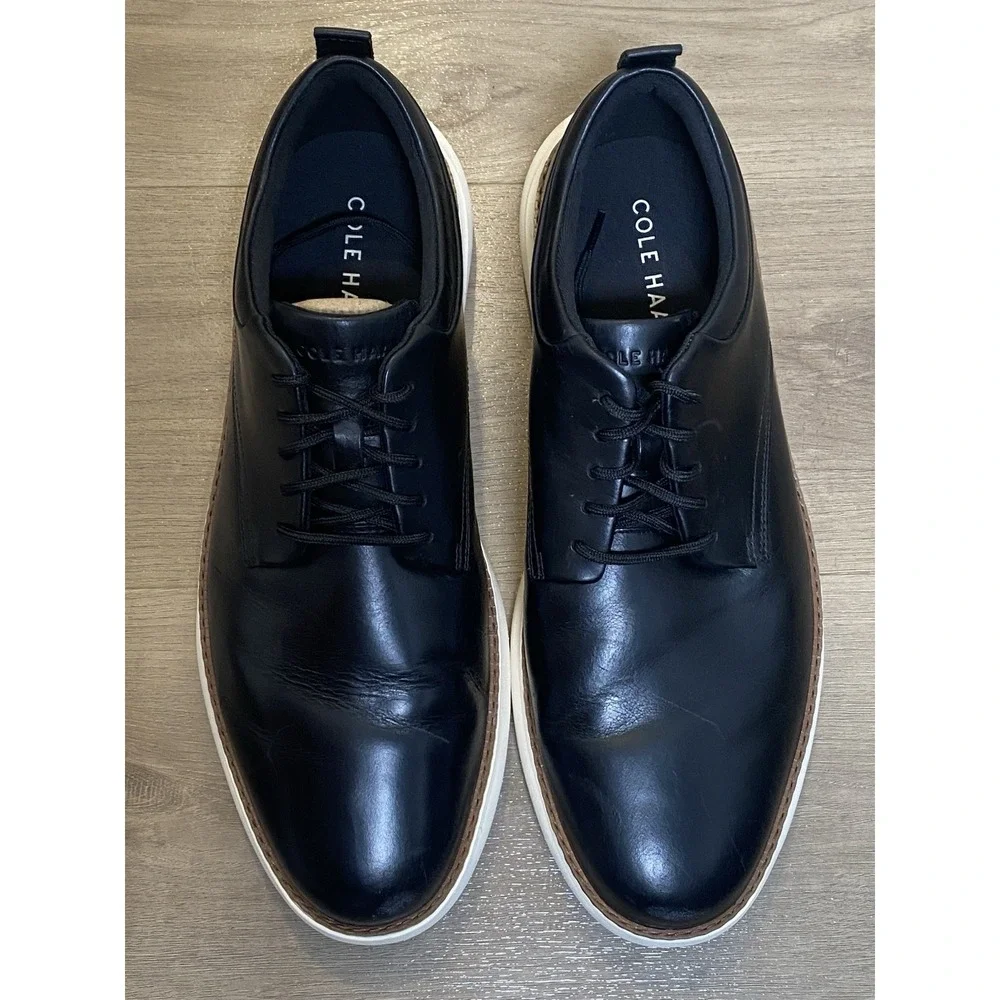 Cole Haan Men's Grand Remix Oxfords Shoes Black C40426 Size 13